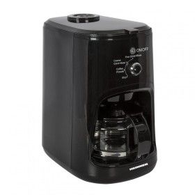 Cafetiera cu rasnita Heinner HCM-900RBK, putere: 900W, capacitate: 0.6L, capacitate rasnita: 36g, filtru lavabil si detasabil, s